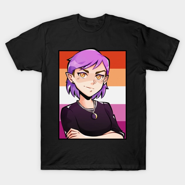 Amity Blight lesbian flag T-Shirt by HeyMrDeath